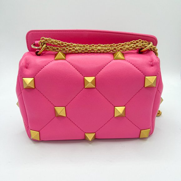 Valentino Garavani Medium Roman Stud Leather Shoulder Bag - Picture 7 of 13